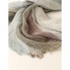 Prettystern Men's Scarf Linen Fringe Maritime Stripes Summer Scarf, T116