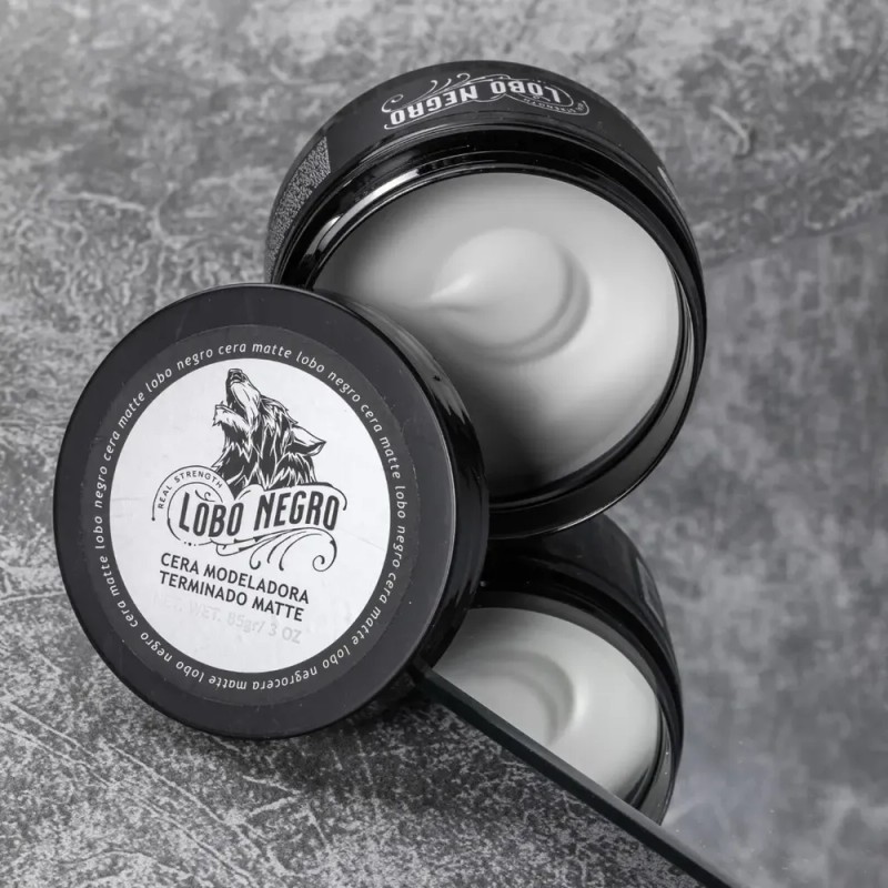 Cera Efecto Mate Cabello, Barba Y Bigote 85g Lobo Negro
