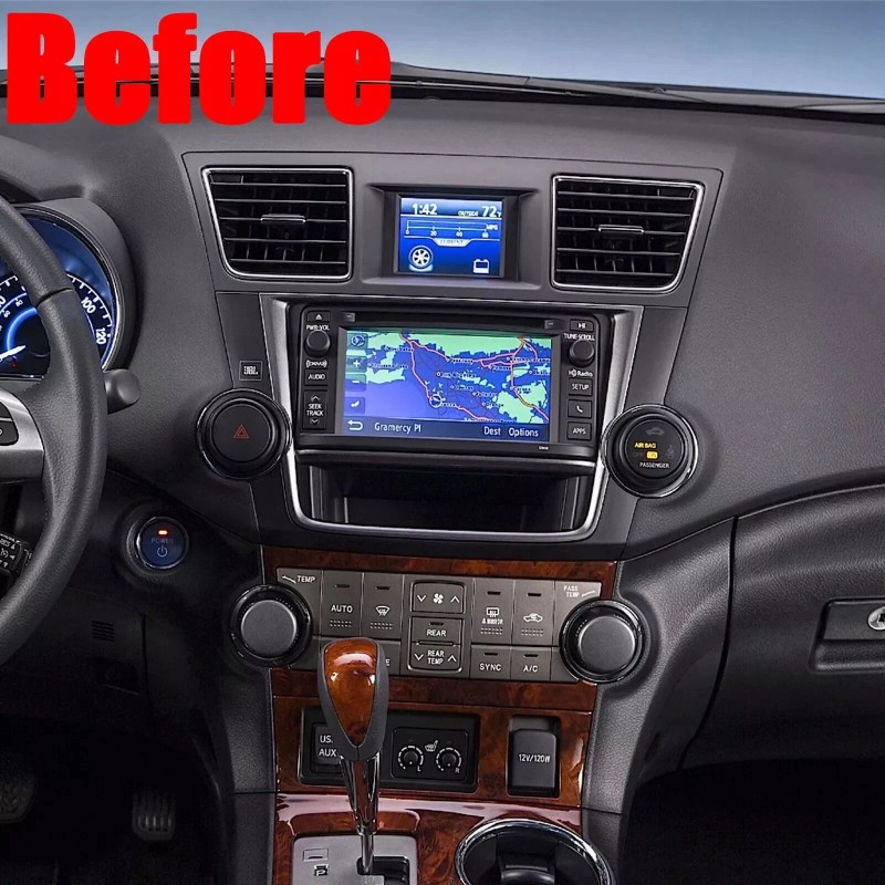 For 2008-2013 Toyota Highlander Android Navi CarPlay Car Stereo Radio
