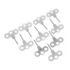10pcs Luminous Camping Tent Pegs Set ABS 3 Hole Screw