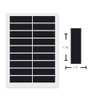 1.75" x .5" Small Rectangle, Adhesive Striker Match Striker Stickers