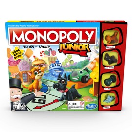 Hasbro A6984 Monopoly Junior Popular Educational Game Party Game Board Game Family Japanese Version for Kids Ages 5 and Up 2-4 Players