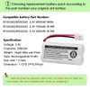 iMah BT162342/BT262342 2.4V 300mAh Ni-MH Cordless Phone Battery Pack, Also