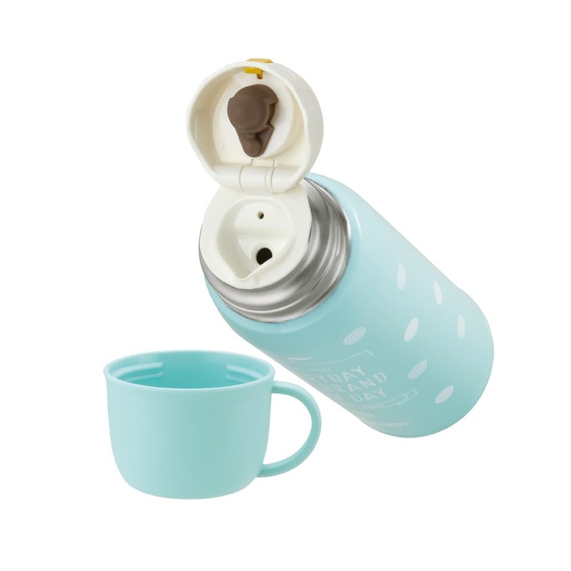 Thermos FJJ-802WF MBE Vacuum Insulated 2-Way Bottle, 0.8L/0.83L Mint Beige