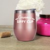 Grammy's Sippy Cup Wine Tumbler 12Oz - Grammy Rose Gold