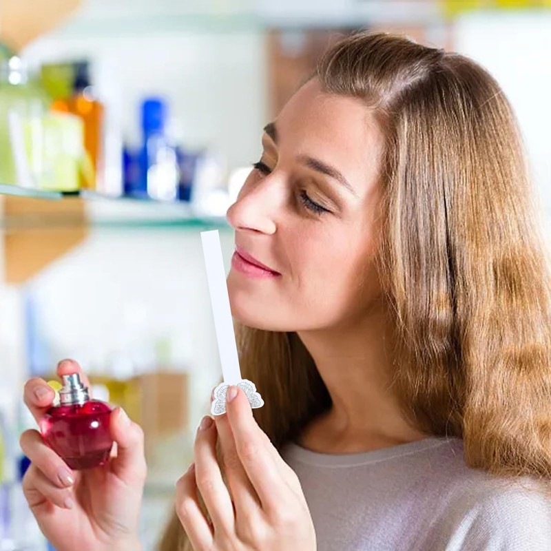 Honbay 100PCS Disposable Perfume Test Strips Butterfly Pattern Essential Oils