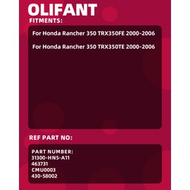 Power Shift Control Motor for Honda Rancher 350 TRX350FE TRX350TE 2000-2006 Replacement 31300-HN5-A11 430-58002 463731 CMU0003