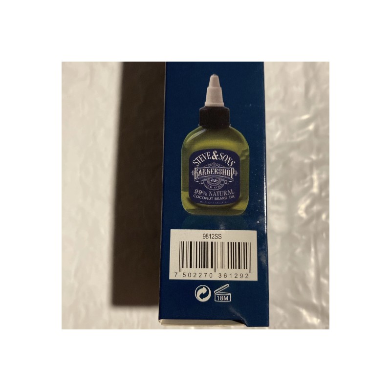 Steve & Sons Barbershop Beard Oil Coconut 2.5 oz.