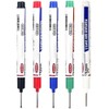 Zenarao 5Pcs Markers, Permanent Markers, Long Head Deep Hole Marker