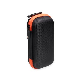 getgear Earbuds Case Compatible with Oladance OWS 2, OWS 1 Open Ear Headphones Without Charging case, mesh Pocket for Charge Cable (Black with Orange Zip)