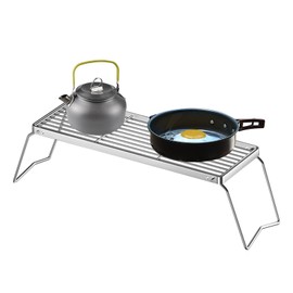 BBQ Racks for Grill | Folding Wire Racks for Grilling - Stainless Steel Grid Fire Pit Campfire Stand for Vegetables Mushroom Meat Beef Yard Gathering Backpacking Fishing