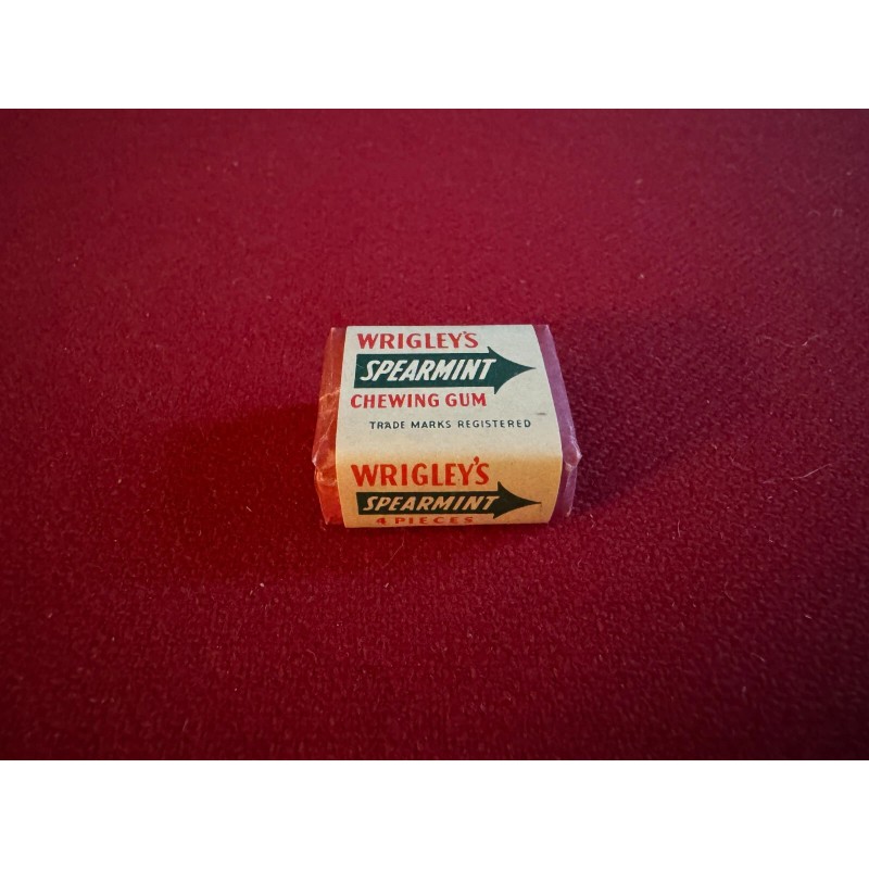 1951, Wrigley's SPEARMINT , "Un-Opened" Pellet Gum Pack (Scarce /