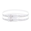 sourcing map 2Pcs Head Circumference Tape 24"(60cm) Plastic Measuring Rule