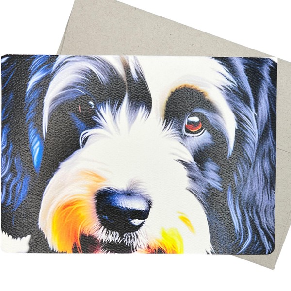 Artistic Havanese Greeting Card with Envelope (7X5 Inches, Blank Inside