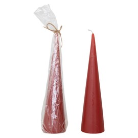 Creative Co-Op Unscented Tree Shaped Candle, Holly Berry Red