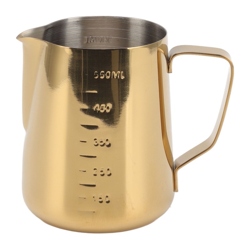 Milk Frothing Pitcher Dual Scale 304 Stainless Steel Milk Frother
