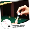 KOMBIUDA 4pcs Portable Pool Cue Chalk Holders Rubber Snooker Chalk