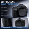 Seltureone Case for Canon EOS Rebel T7/T6 with 2-Pack Screen