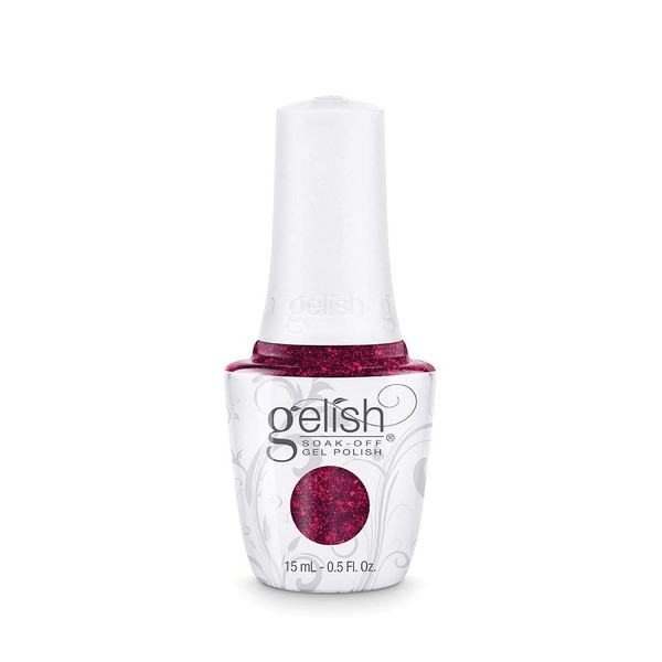Gelish Wanna Share A Lift? Soak-Off Gel Polish, Sparkly Red Gel Nail Polish, Red Nail Colors, Sparkly Red Gel Nail Colors, 0.5 oz.