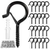 Hooks for Outdoor String Lights, 20 Pack Cup Screw Hooks