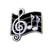 Musical Notes G Clef Eighth Music Scale Classical Embroidered Sew