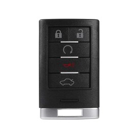 5 Button Key Fob Cover- Car Remote Control Case Keyless Entry Shell for DTS 2006-2011 CTS 2008-2014 STS 2005-2011 XTS 2013