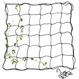 Grow Tent Net, 100 x 100 cm Hydroponic Scrog Net, Elastic Trellis Net with 4 Hooks, Hydroponics Growroom Scrog Net Tent Elastic Trellis Net, Elastic Net Trellis for Plants
