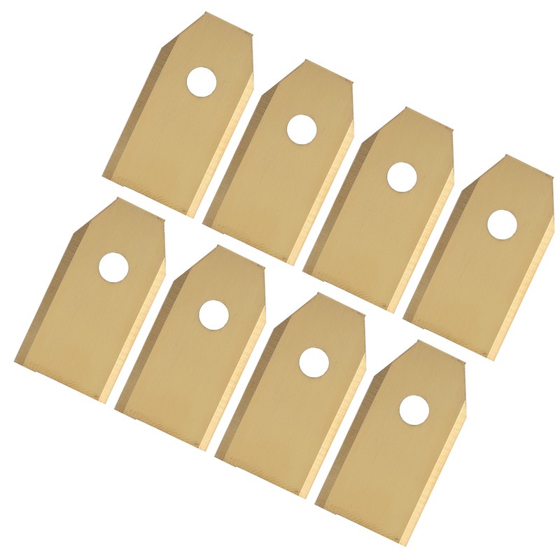 45pcs Robot Mower Blades Replacement Golden Stainless Steel Garden Mowing