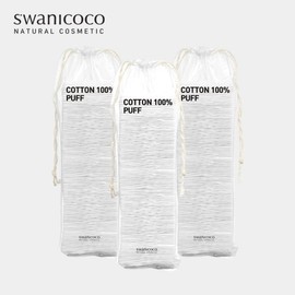 Swanicoco 엠보싱 화장솜 100매 3개/100% 코튼 Embossing Cotton Pads 100 Sheets 3 Pack/100% Cotton
