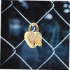 Angoily Security Padlock Outdoor Heart Padlock for Couples Love Lock