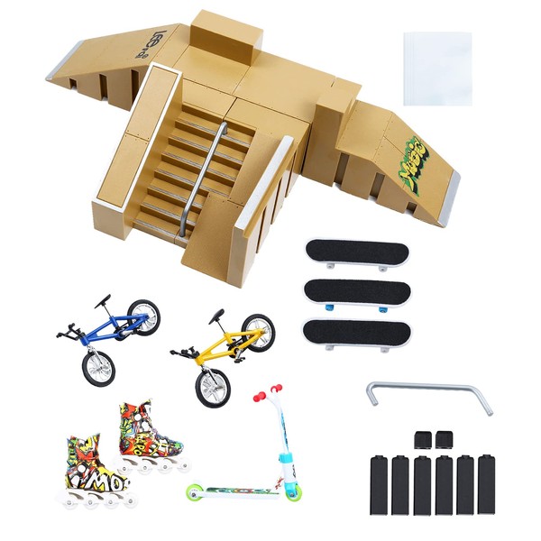 IOUGDSEC Skate Park Kit, Skate Park Kit Ramp Parts for
