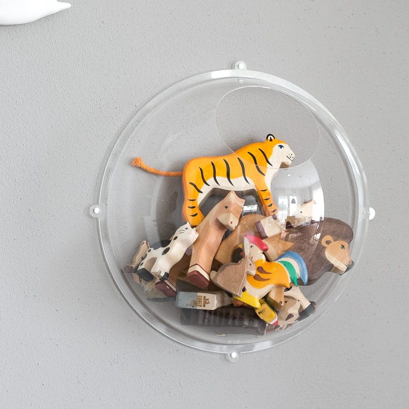 HMF 46624-22 Wall Shelf Acrylic Hemisphere, Hanging Display, Diameter 24