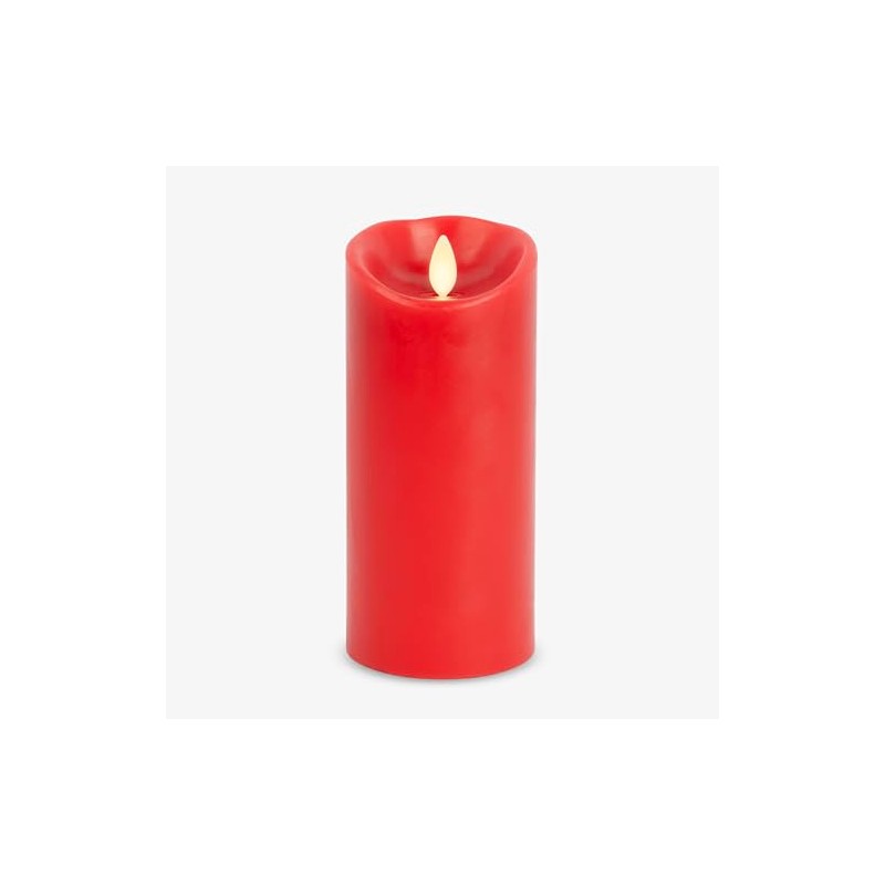 Luminara Flameless LED Battery Operated Flickering Pillar Moving Flame Candles