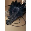 BABEYOND 1920s Flapper Headband Roaring 20s Great Gatsby Feather Headpiece