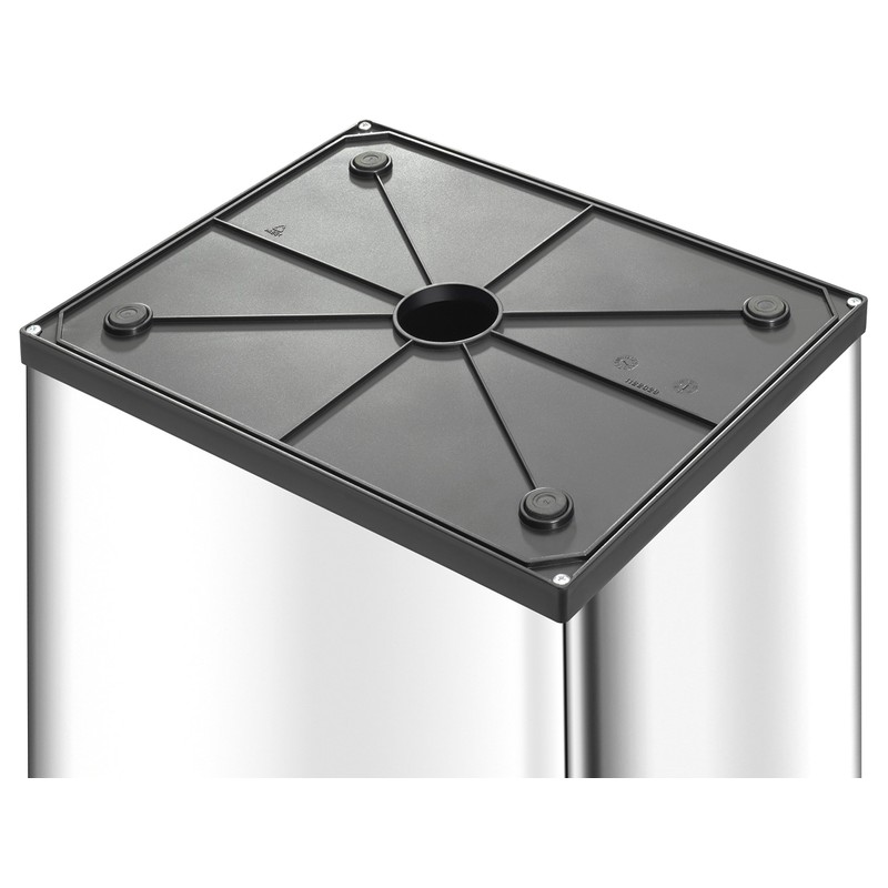 Hailo Big Box 60 Swing Waste Bin, Black