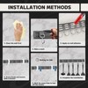 SNOMEL Adjustable Towel Racks for Bathroom, Over The Door Towel