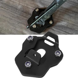KKZOL Kickstand Enlarger Pad Replacement for Royal Enfield Himalayan 411 2020 2021 2022 2023 Side Stand Extension Foot Extender Support(Black)