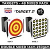 Airsoft 14cm Air Rifle Pistol BB Shooting Targets Mixed Designs