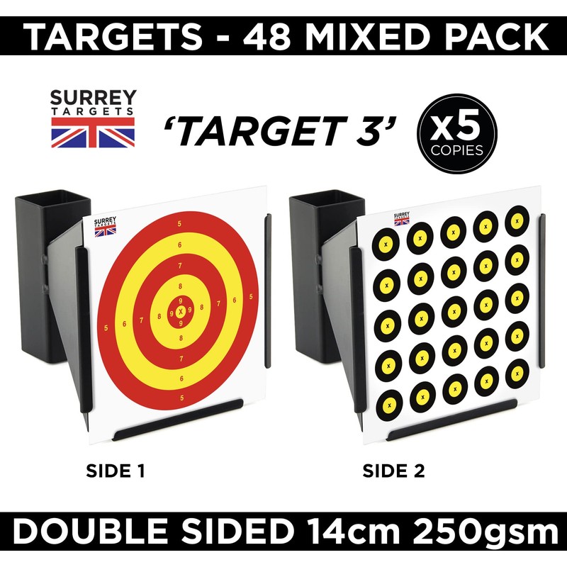 Airsoft 14cm Air Rifle Pistol BB Shooting Targets Mixed Designs