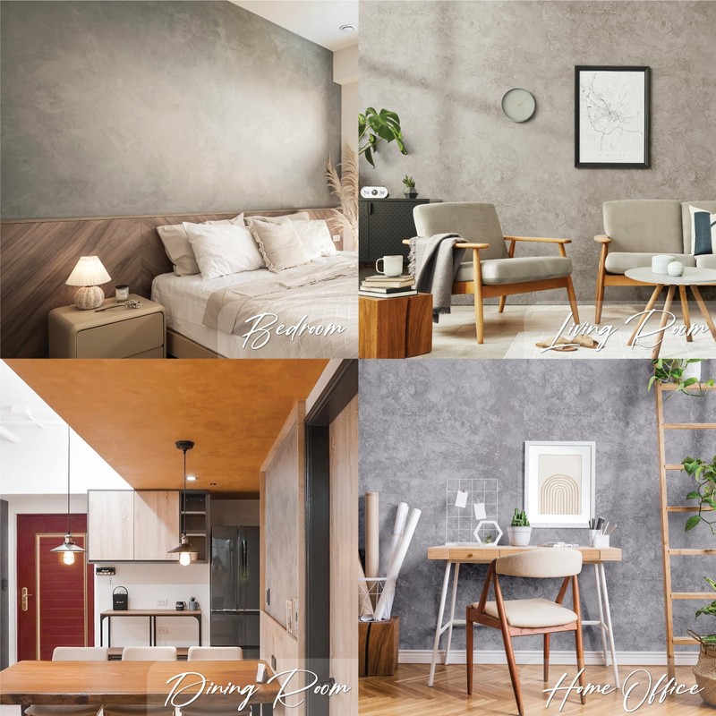 SUZUKA Strato Texture Limewash Effect Matte Wall Paint SCT-302 -