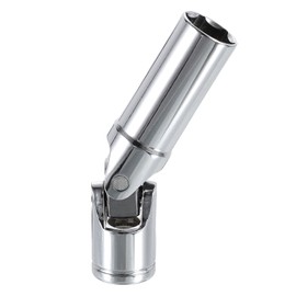 sourcing map 3/8" Drive Universal Joint Socket 14mm CR-V Metric 6-Point Rotation Swivel Flex Socket