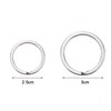 10 Pcs 25mm 30mm Keyring Metal Flat Split Key Ring