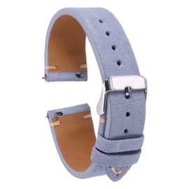 HARFINGTON Suede Leather Strap Watch Bands Quick Release 20mm Vintage Watch Straps Classic Watchband for Men Women Replacement, Purple