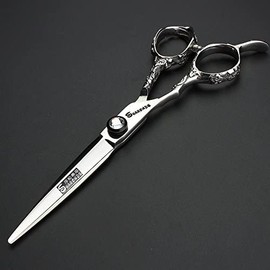 6 Inch Hair Cutting Scissors for Left Hand Hair Cutting Scissors Set (Flat Scissors 6 Inch-A)