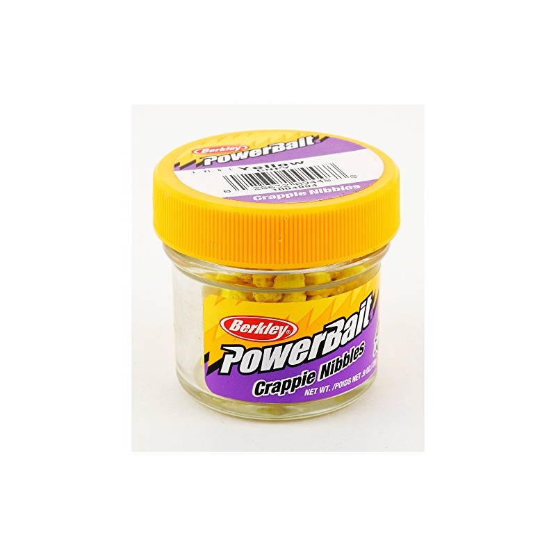 Berkley CNPY PowerBait Biodegradable Crappie Nibbles, Yellow, 0.9-Ounce