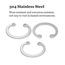 SYDARSYN Circlip Inner E-Clips Snap Rings Seegering External C-Clips Split Buckles Washers M28 (Pack of 20)