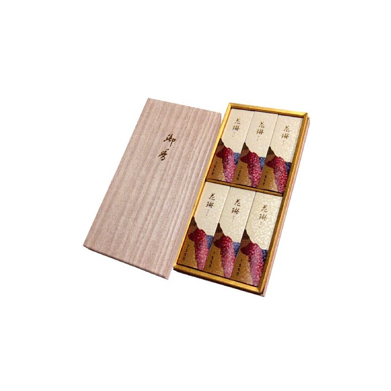 Kaorujudo Incense Incense Incense, Japanese Paper Box, Short Size, 6