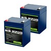 2 Pack ExpertPower 12V 5Ah Lithium LiFePO4 Deep Cycle Rechargeable
