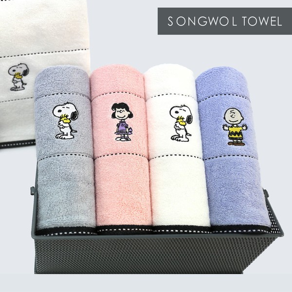 Songwol Towel Snoopy Friends 40 5 cute character towels 140g,