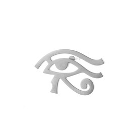 Eye of Horus Men Brooch Ancient Egypt Evil Eye Badge Wedding Suit Lapel Pins (silver)